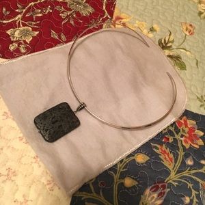 James Avery Collet Collar Silver Necklace